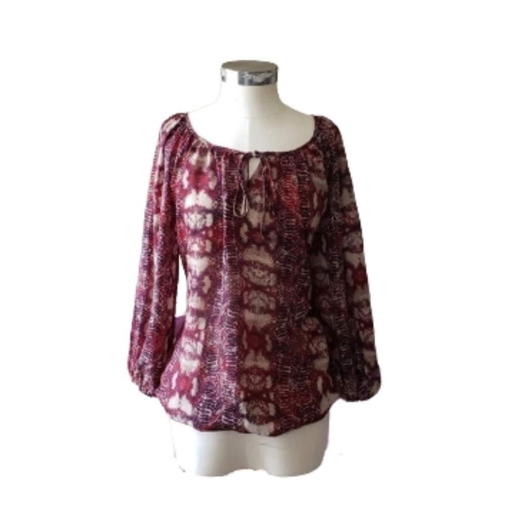 Sami & Jo: Color Snake Skin Top